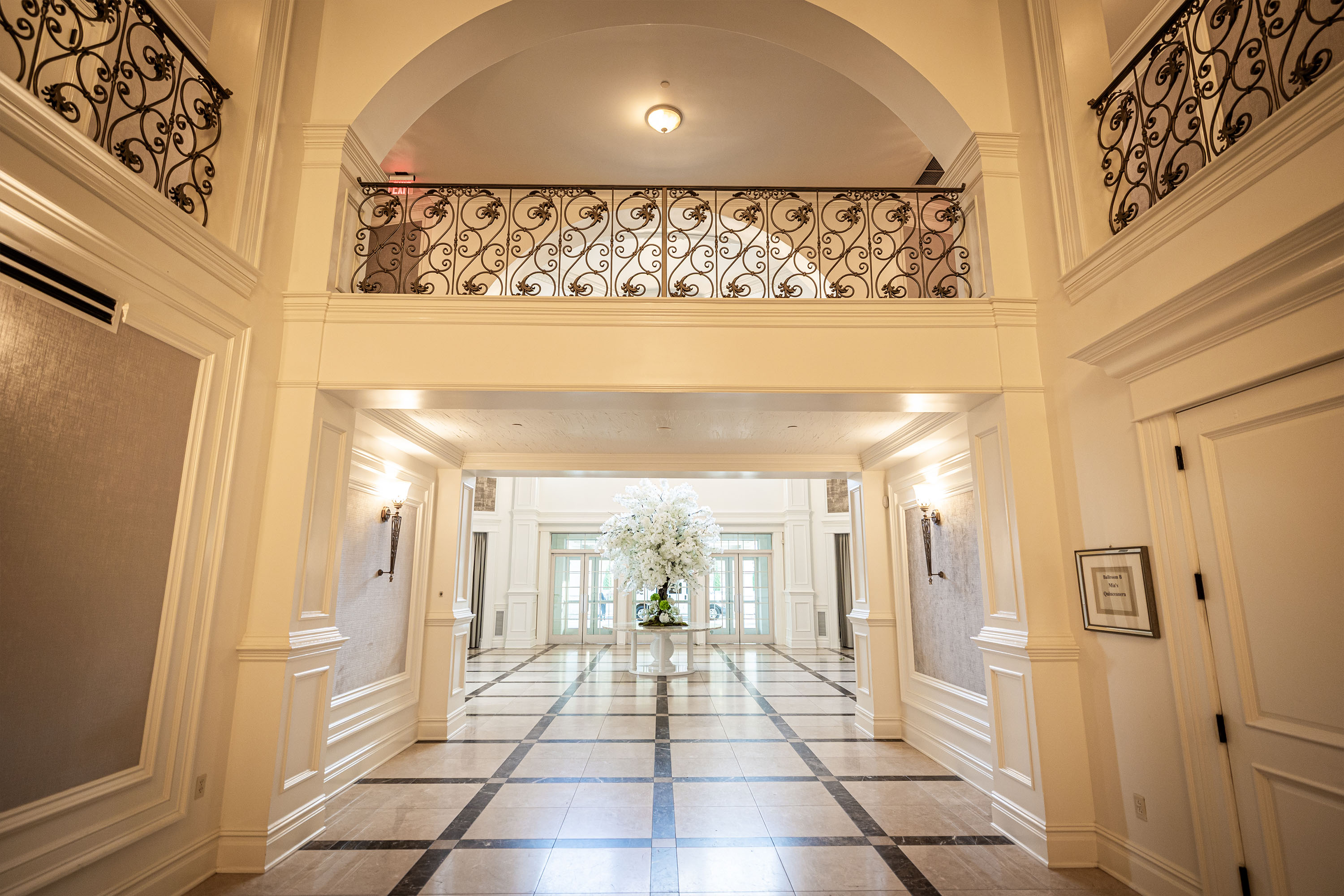 atria grand foyer looking at the entrance